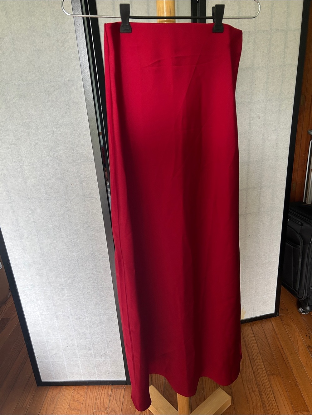 Long Red Maxi Skirt